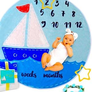 Baby Monthly Milestone Blanket